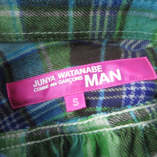COMME des GARCONS JUNYA WATANABE MAN PINK Long sleeve shirt UH-B002 Main: 100% cotton Green type Women S Used Authentic