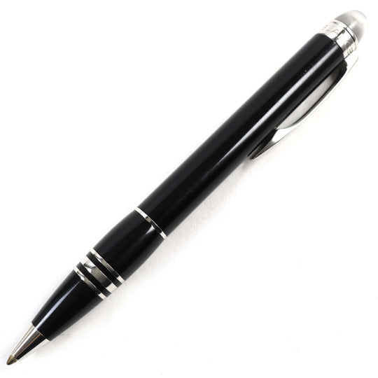 MONTBLANC Ballpoint pen Black Precious Rubbed Gin Black Silver Starwalker mens Used Authentic