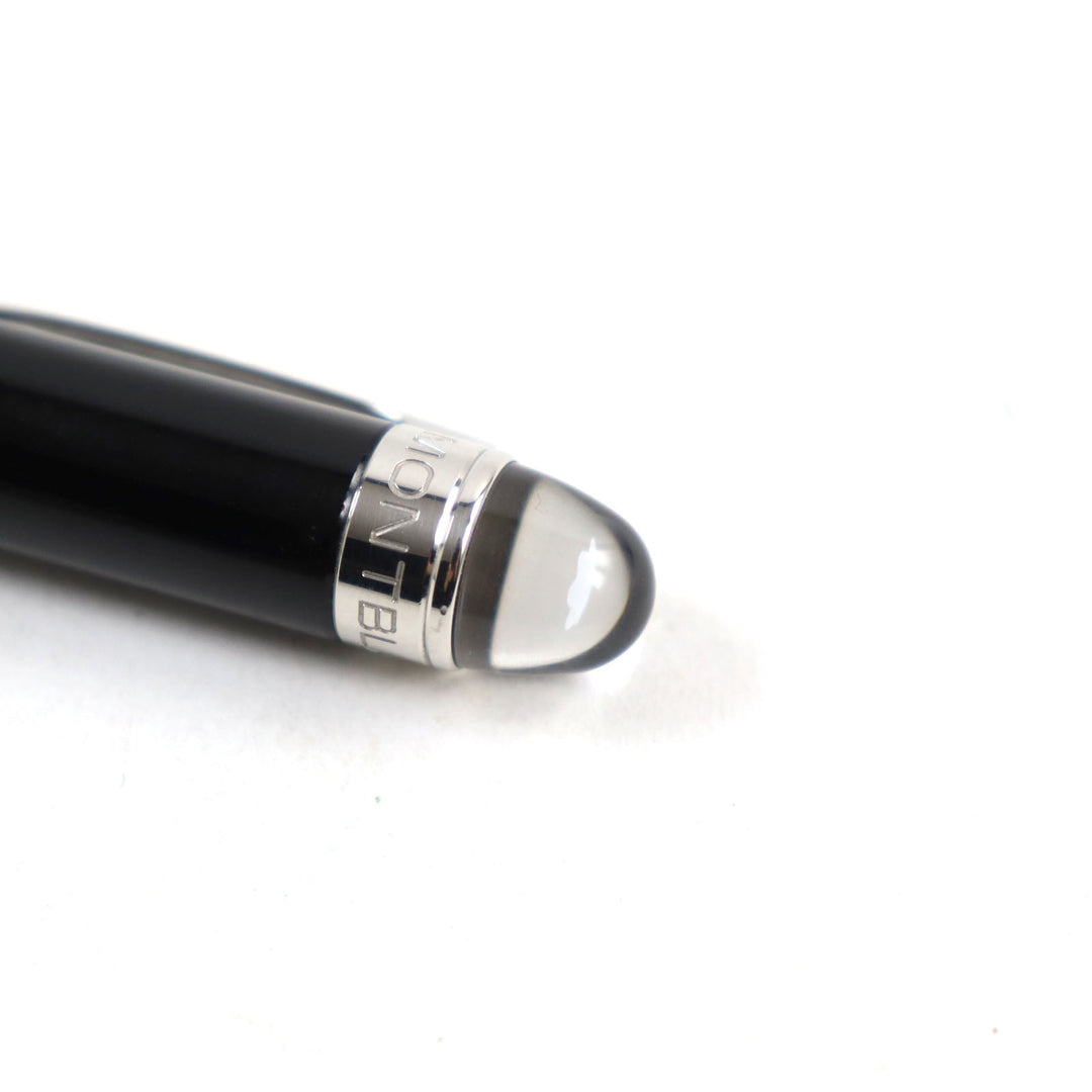 MONTBLANC Ballpoint pen Black Precious Rubbed Gin Black Silver Starwalker mens Used Authentic