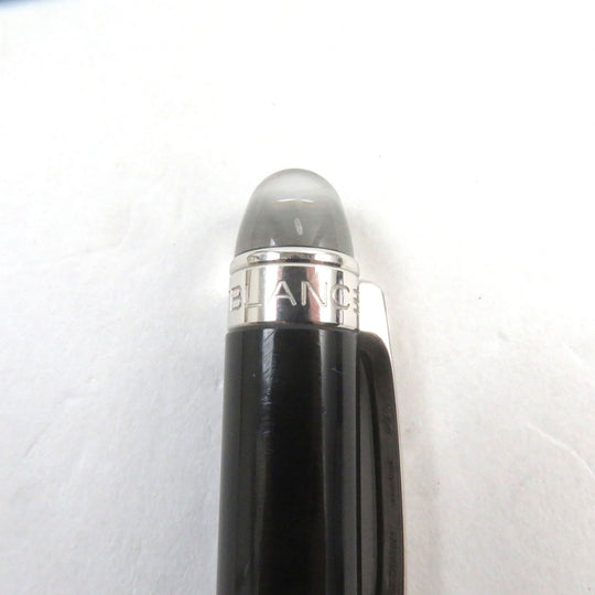 MONTBLANC Ballpoint pen Black Precious Rubbed Gin Black Silver Starwalker mens Used Authentic