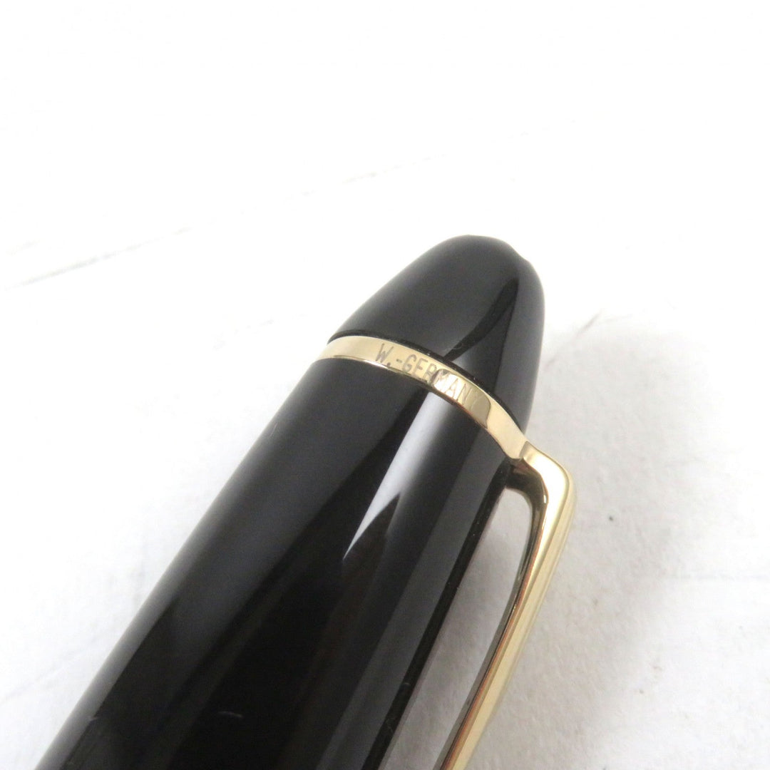 MONTBLANC fountain pen Main: Resin Nib: K14 Black gold Meisterstuck No.146 mens Used Authentic