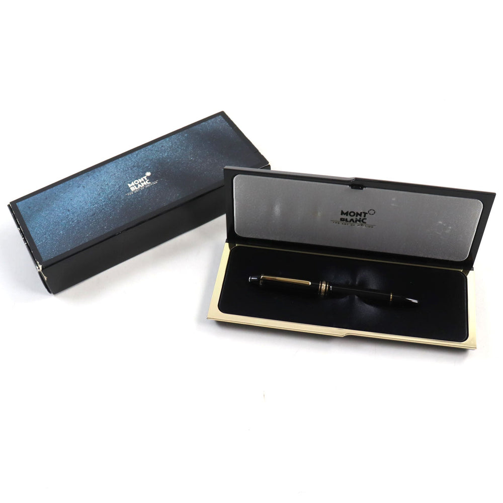 MONTBLANC fountain pen Main: Resin Nib: K14 Black gold Meisterstuck No.146 mens Used Authentic