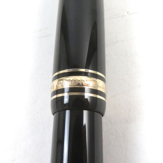 MONTBLANC fountain pen Main: Resin Nib: K14 Black gold Meisterstuck No.146 mens Used Authentic