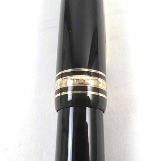 MONTBLANC fountain pen Main: Resin Nib: K14 Black gold Meisterstuck No.146 mens Used Authentic