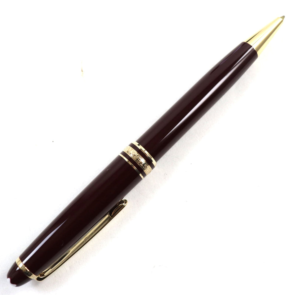 MONTBLANC Ballpoint pen Main: Gold Plated Resin Bordeaux Gold Meisterstck Classic mens Used Authentic