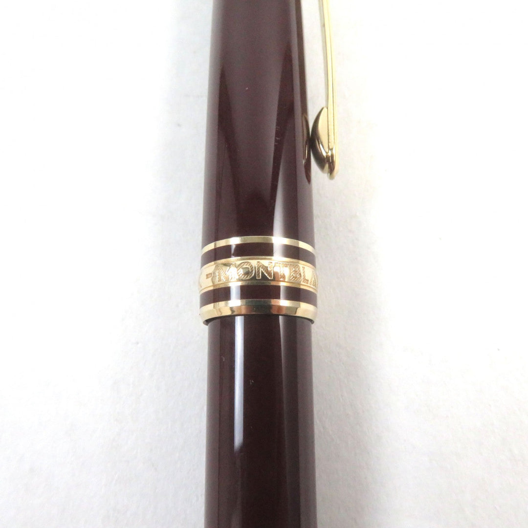 MONTBLANC Ballpoint pen Main: Gold Plated Resin Bordeaux Gold Meisterstck Classic mens Used Authentic