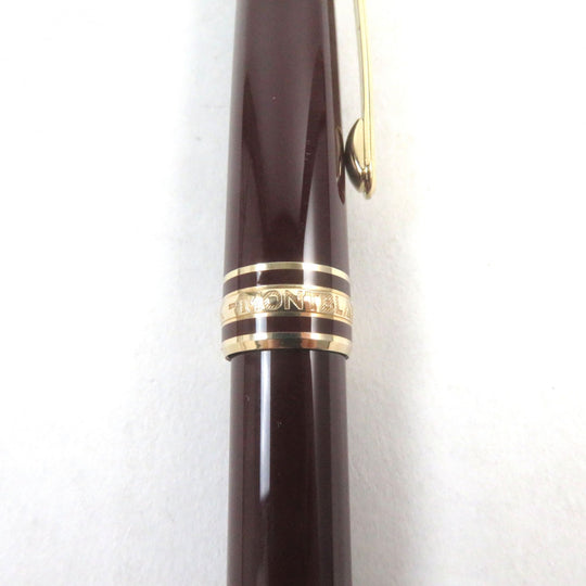 MONTBLANC Ballpoint pen Main: Gold Plated Resin Bordeaux Gold Meisterstck Classic mens Used Authentic