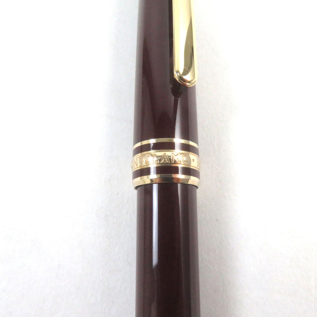 MONTBLANC Ballpoint pen Main: Gold Plated Resin Bordeaux Gold Meisterstck Classic mens Used Authentic