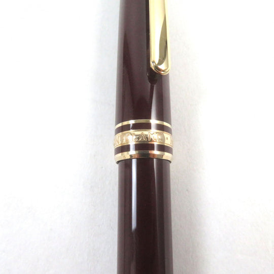 MONTBLANC Ballpoint pen Main: Gold Plated Resin Bordeaux Gold Meisterstck Classic mens Used Authentic