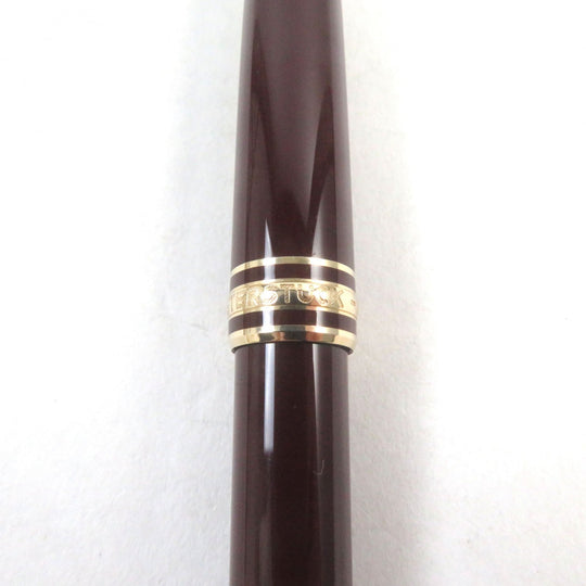 MONTBLANC Ballpoint pen Main: Gold Plated Resin Bordeaux Gold Meisterstck Classic mens Used Authentic