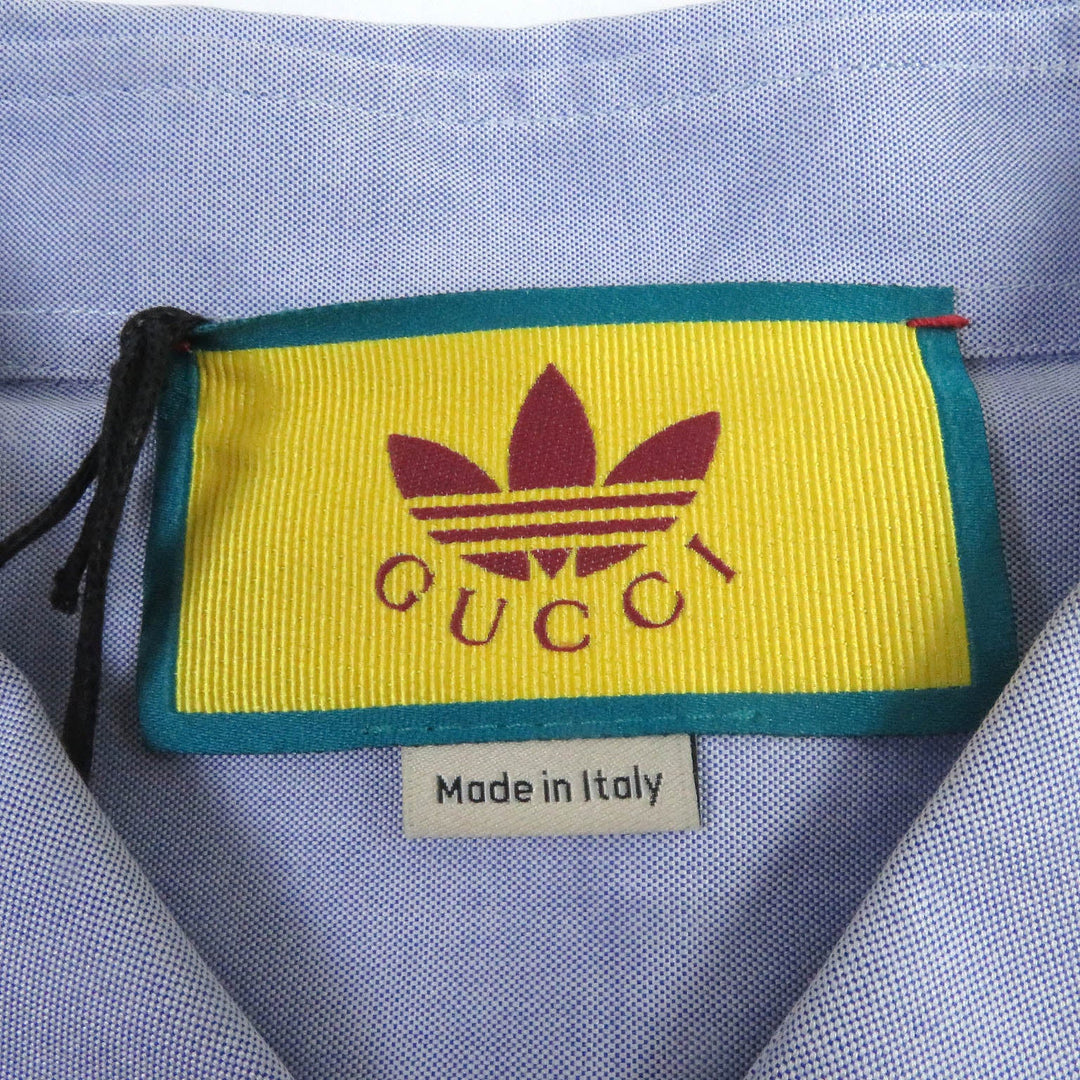 GUCCI Short sleeve shirt 701360 Main: 100% cotton, Part: 100% polyester Light blue mens 50 Used Authentic