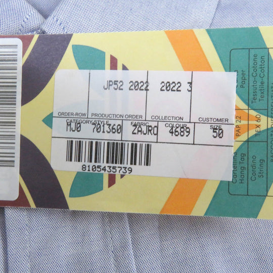 GUCCI Short sleeve shirt 701360 Main: 100% cotton, Part: 100% polyester Light blue mens 50 Used Authentic