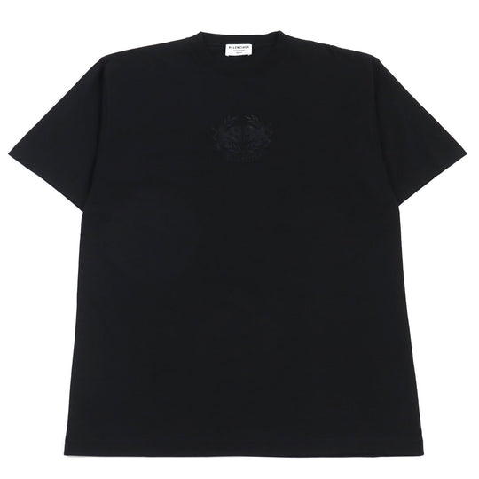 BALENCIAGA Short sleeve T-shirt 641655 cotton black mens XS Used Authentic