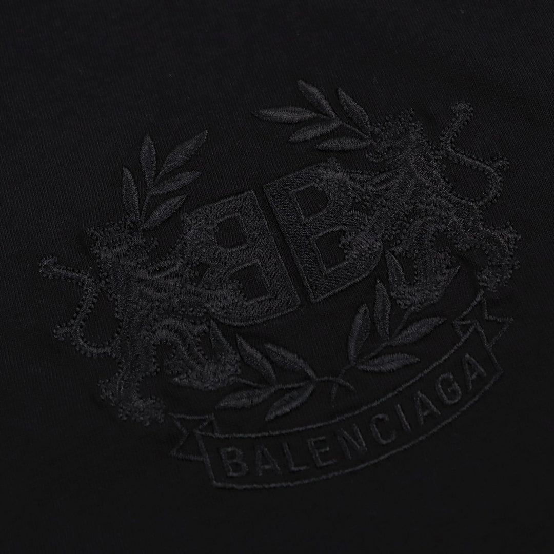 BALENCIAGA Short sleeve T-shirt 641655 cotton black mens XS Used Authentic