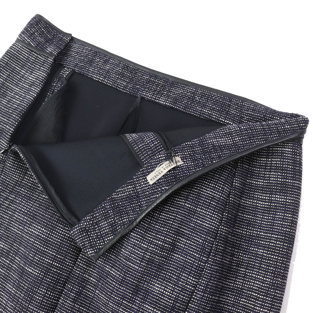 BOTTEGAVENETA Tight Skirt Outer: 72% cotton, Outer: 15% wool, Outer: 12% nylon, Outer: 1% polyurethane, Lining: 95% cotton Navy black Women 44 Used Authentic