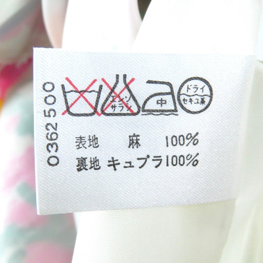 LEONARD FASHION Tight Skirt Outer: 100% linen, lining: 100% cupra multicolor Women 76-98 Used Authentic