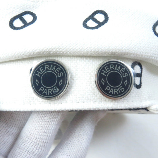 HERMES Casquette Outer: 98% cotton, Outer: 2% polyurethane, Lining: 54% cotton, Lining: 46% silk, Lining trim: 56% cotton, 44% rayon White navy Vauban Women 56 Used Authentic