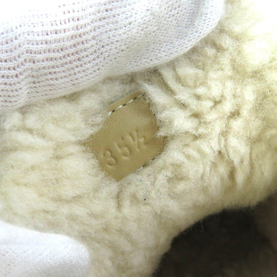HERMES sneakers Sheepskin black Day Women 35.5 Used Authentic