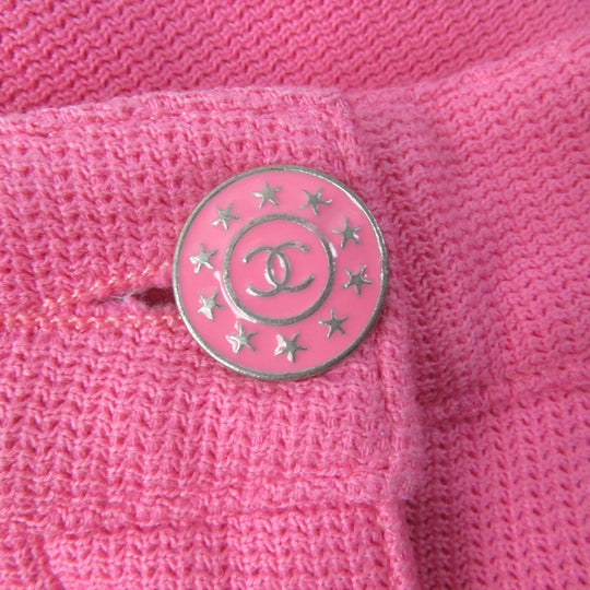 CHANEL skinny pants P45438 Main: 96% cotton, Main: 4% elastane (polyurethane) pink Women 34 Used Authentic