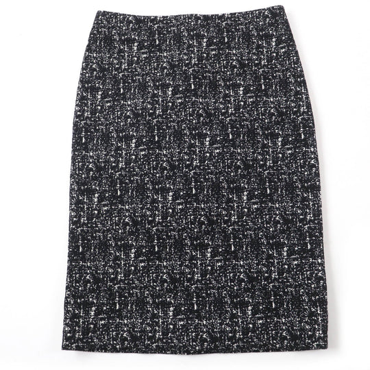 BOTTEGAVENETA Tweed skirt 598255 Main: 49% wool, Main: 48% cotton, Main: 3% polyurethane, Lining: 100% cotton black Women 36 Used Authentic