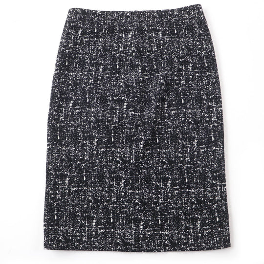 BOTTEGAVENETA Tweed skirt 598255 Main: 49% wool, Main: 48% cotton, Main: 3% polyurethane, Lining: 100% cotton black Women 36 Used Authentic