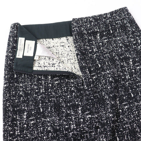 BOTTEGAVENETA Tweed skirt 598255 Main: 49% wool, Main: 48% cotton, Main: 3% polyurethane, Lining: 100% cotton black Women 36 Used Authentic