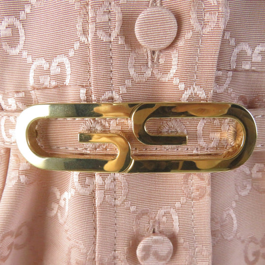 GUCCI Tsunagi 691496 Main: 59% cotton, Main: 41% rayon, Lining: 76% acetate, Lining: 24% silk, Part: leather pink Women 36 Used Authentic