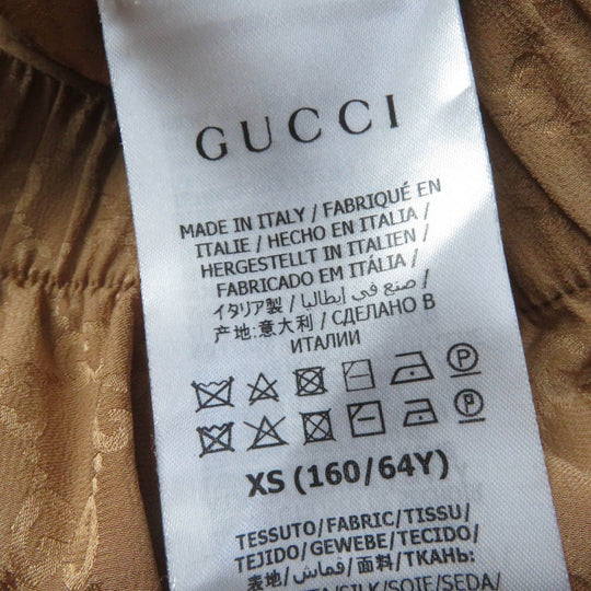 GUCCI Shorts 631681 Main: 100% silk, part: 80% polyester, part: 20% polyester Brown Women XS (160/64Y) Used Authentic