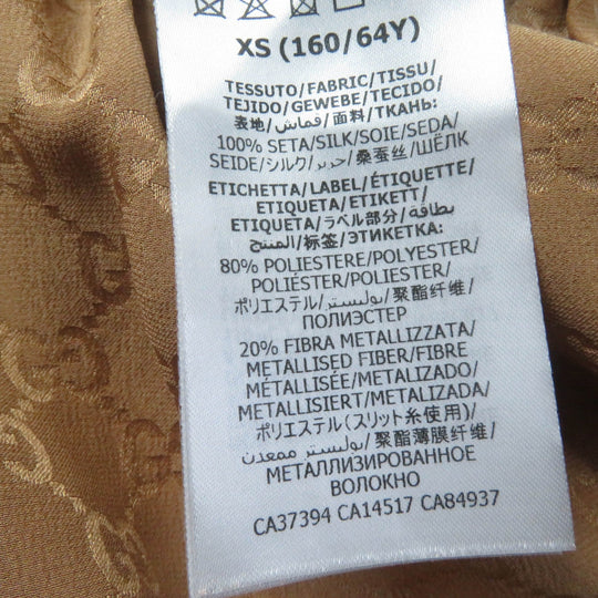 GUCCI Shorts 631681 Main: 100% silk, part: 80% polyester, part: 20% polyester Brown Women XS (160/64Y) Used Authentic