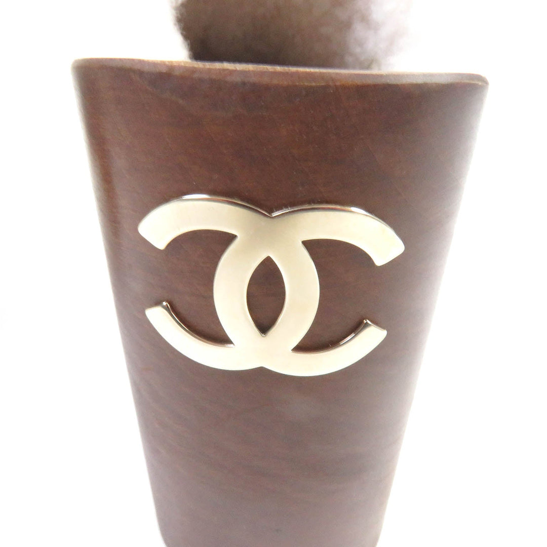 CHANEL Sandals G35368 Main: Suede leather black Women 36C Used Authentic