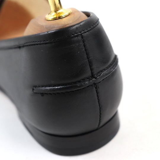 EMPORIO ARMANI Moccasin Main: Leather black mens 41 Used Authentic