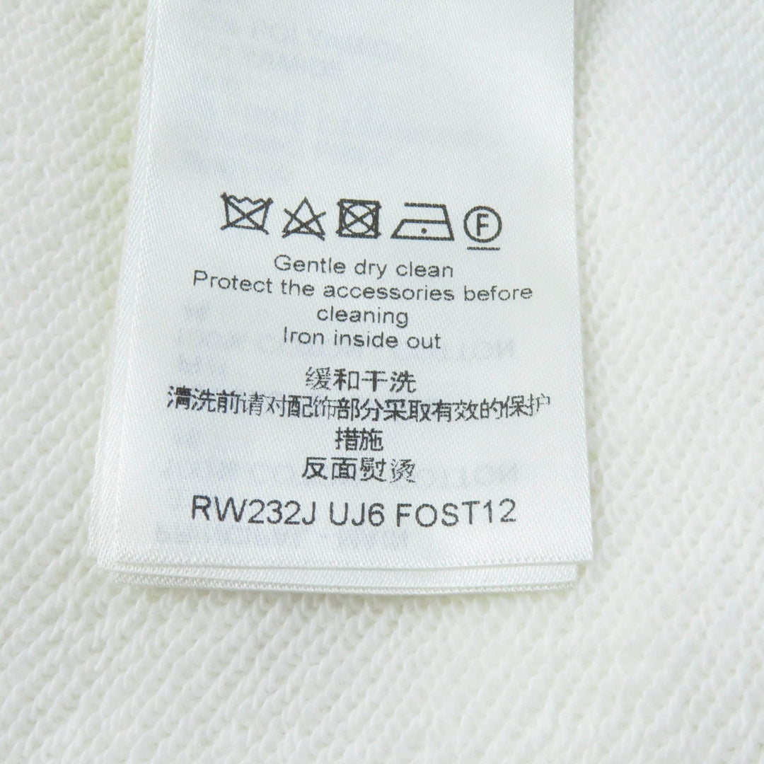 LOUIS VUITTON Hoodie Main: 100% cotton, part: 50% cotton, part: 20% polyester, part: 15% polyurethane, part: 10% nylon, part: 5% inorganic fiber white Women S Used Authentic