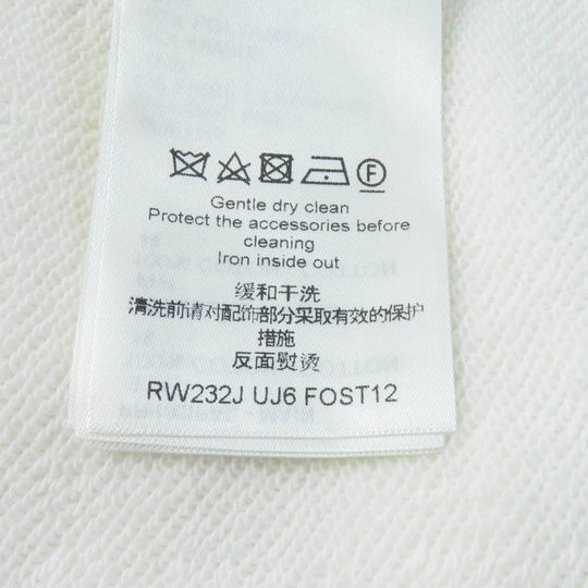LOUIS VUITTON Hoodie Main: 100% cotton, part: 50% cotton, part: 20% polyester, part: 15% polyurethane, part: 10% nylon, part: 5% inorganic fiber white Women S Used Authentic