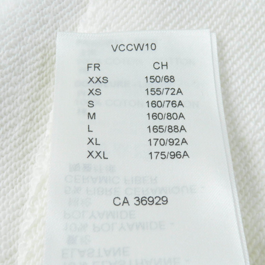 LOUIS VUITTON Hoodie Main: 100% cotton, part: 50% cotton, part: 20% polyester, part: 15% polyurethane, part: 10% nylon, part: 5% inorganic fiber white Women S Used Authentic