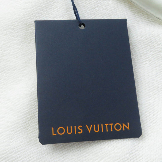 LOUIS VUITTON Hoodie Main: 100% cotton, part: 50% cotton, part: 20% polyester, part: 15% polyurethane, part: 10% nylon, part: 5% inorganic fiber white Women S Used Authentic
