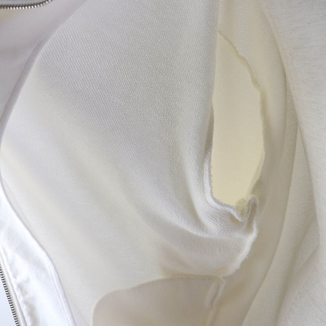 LOUIS VUITTON Hoodie Main: 100% cotton, part: 50% cotton, part: 20% polyester, part: 15% polyurethane, part: 10% nylon, part: 5% inorganic fiber white Women S Used Authentic