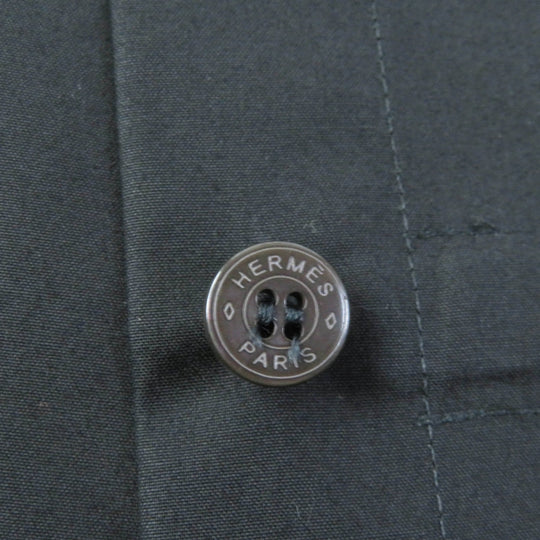 HERMES one piece Main: 100% cotton, embroidery: 100% viscose black Women 36 Used Authentic