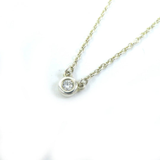 TIFFANY&Co. Necklace Main: AG925, Part: Diamond Silver El Saperetti By the yard Women Used Authentic
