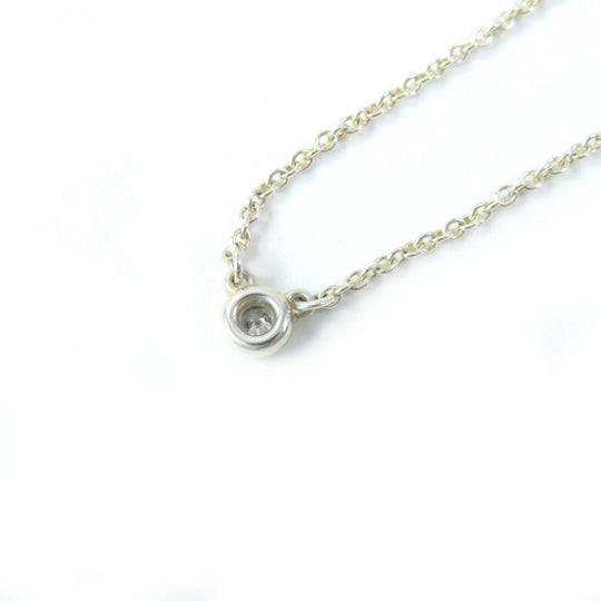 TIFFANY&Co. Necklace Main: AG925, Part: Diamond Silver El Saperetti By the yard Women Used Authentic