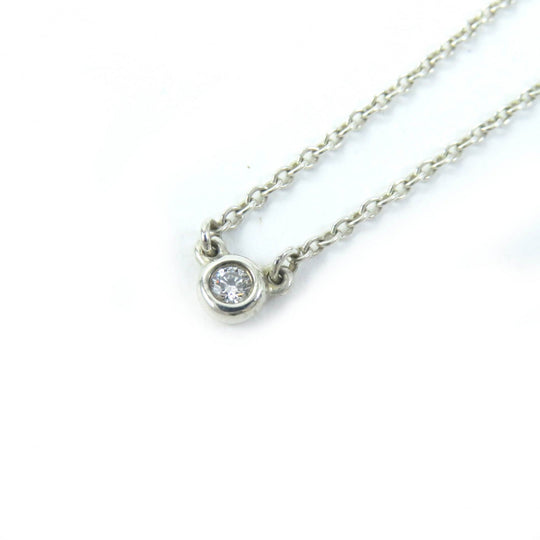 TIFFANY&Co. Necklace Main: SV925, Part: Diamond Silver El Saperetti By the yard Women Used Authentic