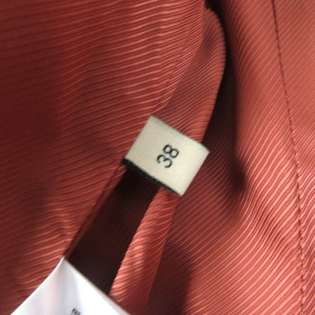 GUCCI coat 643299 ZAF5E Outer material: 63% cotton, 14% nylon, 14% rayon, 9% polyester, 100% rayon Orange brown beige Women 38 Used Authentic