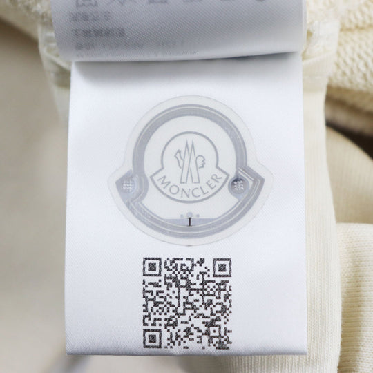 MONCLER Hoodie Main: 100% cotton, Part: 100% cotton, Part: 100% cotton, Part: 100% cotton Ivory mens L Used Authentic