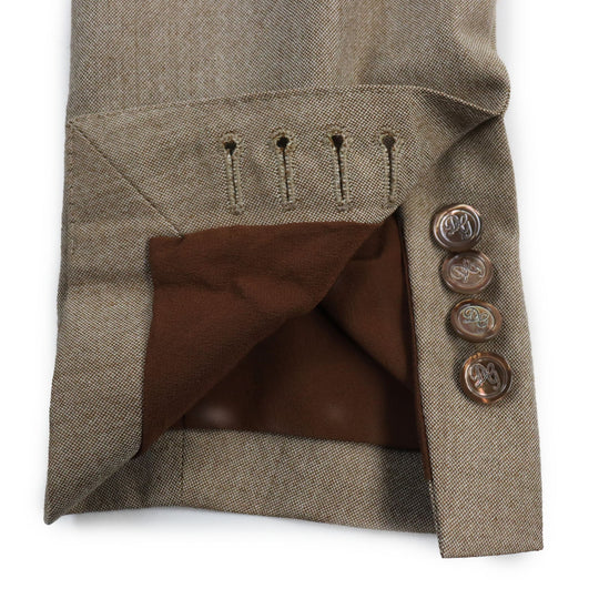 DOLCE&GABBANA tailored jacket Outer: 80% wool, Outer: 20% silk, Lining: 70% rayon, Lining: 30% cupra Brown mens 48 Used Authentic