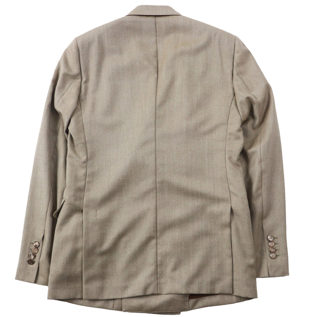 DOLCE&GABBANA tailored jacket Outer: 80% wool, Outer: 20% silk, Lining: 70% rayon, Lining: 30% cupra Brown mens 48 Used Authentic