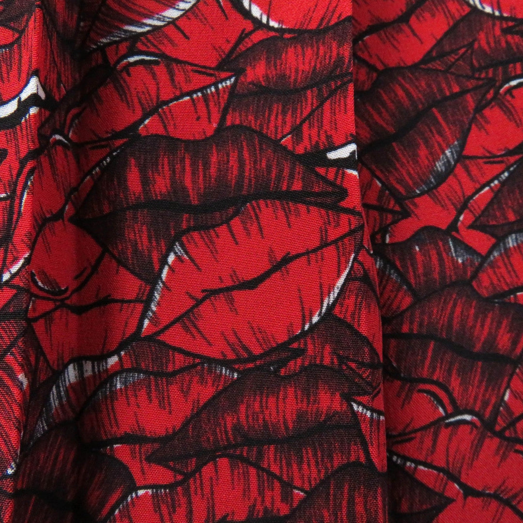 VALENTINO Long skirt VB3RA74062W Main: 100% silk Red Women 42 Used Authentic
