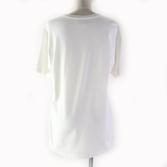 GUCCI Short sleeve T-shirt 717422 XJFNE Main: 100% cotton, part: 51% acrylic, part: 49% wool white Women XS Used Authentic