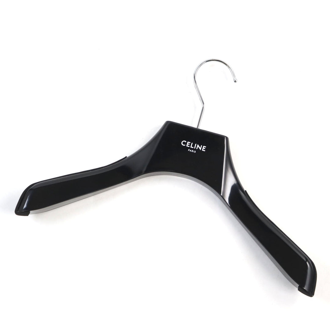 CELINE Stajan 2V09M896C Main: 90% wool, Main: 10% nylon, Main: leather, Part: 100% rayon black BOY DOLL TEDDY JACKET IN TEXTURED WOOL mens 48 Used Authentic