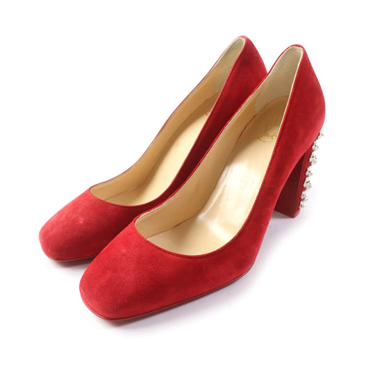 Christian Louboutin pumps Main: Suede Red Women 36 Used Authentic