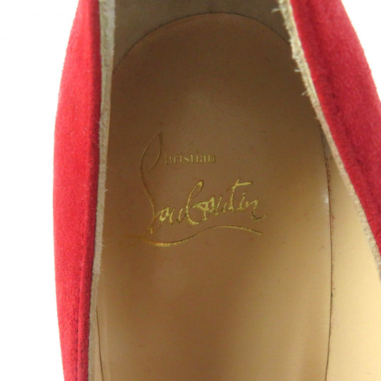 Christian Louboutin pumps Main: Suede Red Women 36 Used Authentic