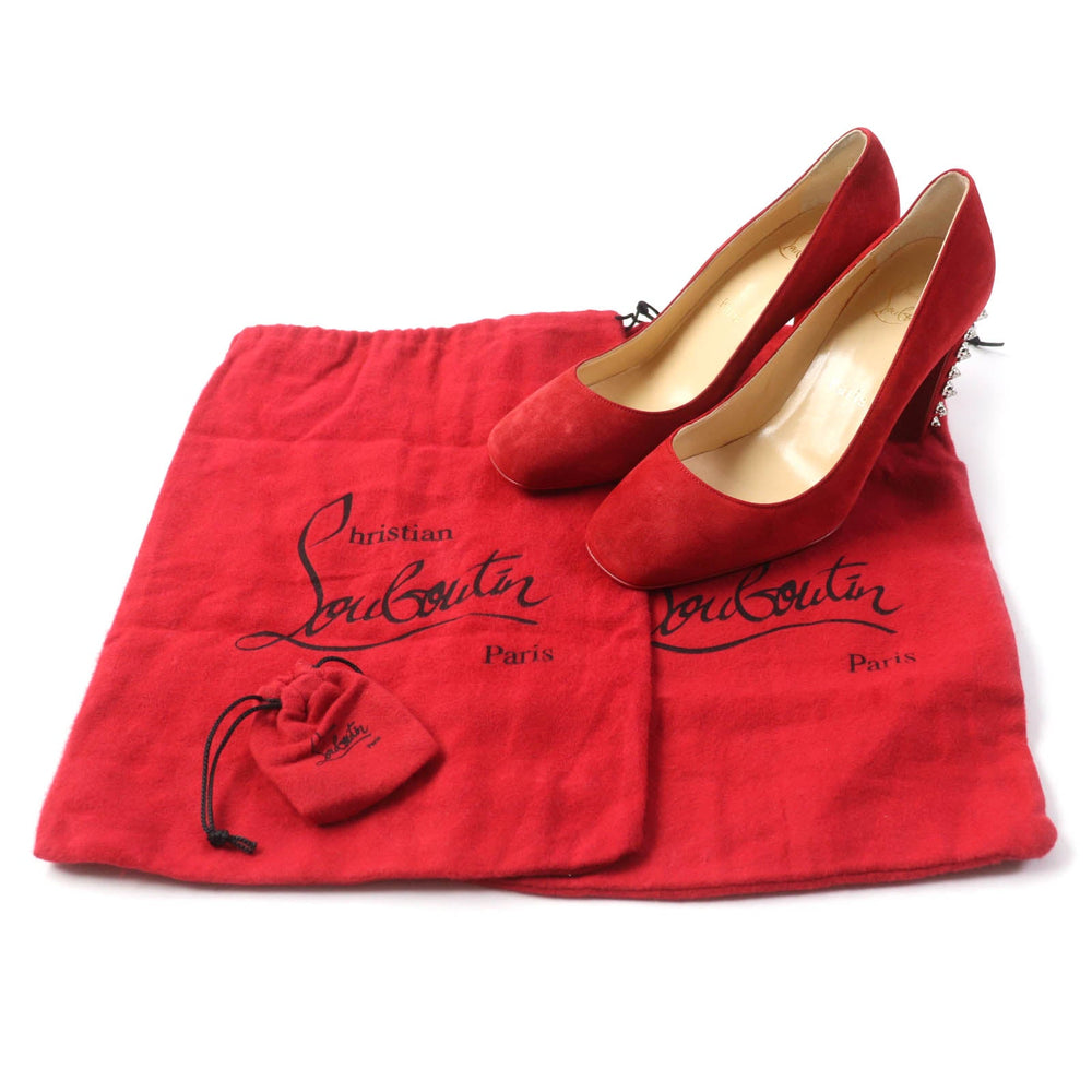 Christian Louboutin pumps Main: Suede Red Women 36 Used Authentic